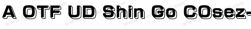 A OTF UD Shin Go COsez字体转换